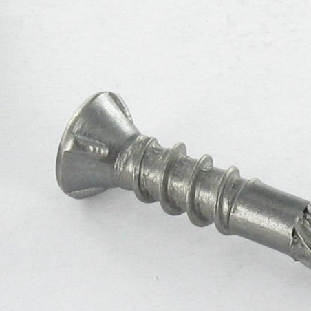1 x V.TKR Double Thread Countersunk Head T25 5X70 cut Type 17 Drilling Point Stainless Steel A2 Brown