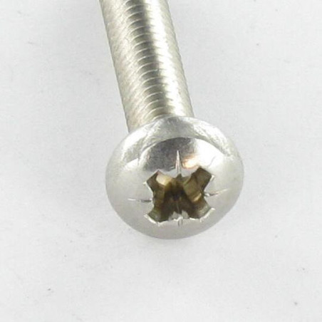 1 x Self Tapping Screw Cylindrical Button Head Pozi 3X8 Stainless Steel A2 micro screw