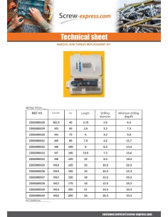 KIT +NET REPORT M10X15 Pitch 150 2