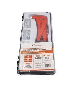 Set of riveting pliers With Rivets
