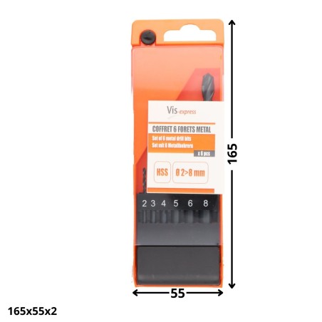 1 x Set of 6 FORESTS METAL HSS