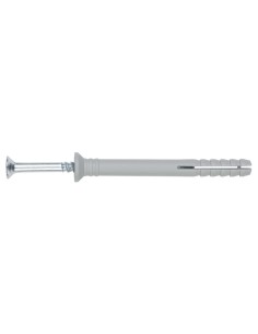 Bucket of 500 Hammer Plug With Screw 6X40 Zinc Plated 2