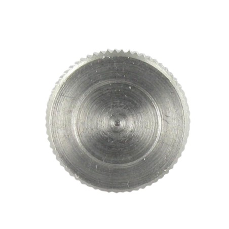 1 x Machine Screw Knurlled Low Stainless Steel A1 M5X10