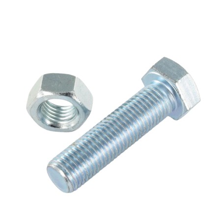 1 x Bolt With Nut Hexagonal Head M16X80 Class 8.8 Zinc Plated NO LOGO