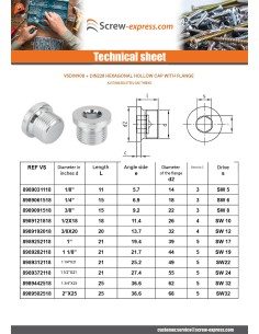 Cap Hexagon Recess With Collar Hexagon Socket 5 Stainless... 2