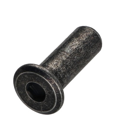 1 x Binder Nuts Flat Head Head Diameter: 15 Diameter Of Body 9 Lengh Under Head 25 M6 Hexagon Socket 5 Black Zinc Plated