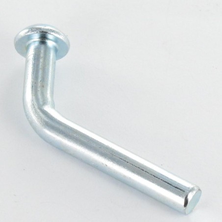 1 x Rack and shelving safety pin Round Head 6X45 Zinc Plated