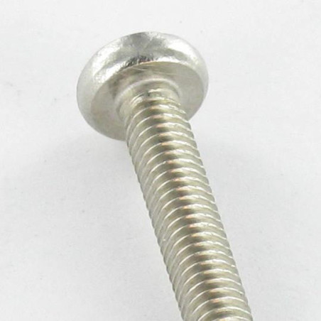 1 x Self Tapping Screw Cylindrical Button Head Pozi 4X10 Stainless Steel A2 Black