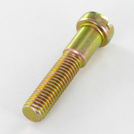 1 x Machine Screw Shoulder Pan Head Flat Slotted M8X40 Thread Length: 27 Yellow Zinc