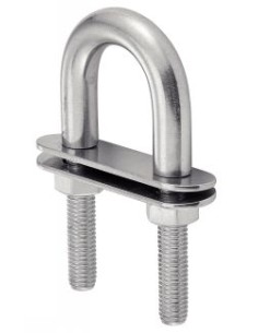 U-Bolt U-shaped With Double PLAQUES Stainless Steel A4 4X62