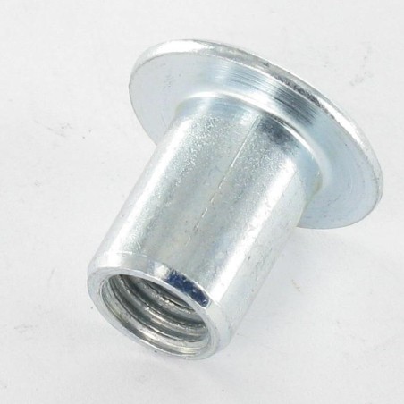 1 x Binder Nuts Flat Head Head Diameter: 15 Diameter Of Body 9 Lengh Under Head 25 M6 Hexagon Socket 5 Zinc Plated
