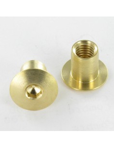 Nut Binder Pan Head Hexagon Socket 5 10X12 M8X8.5 Brass