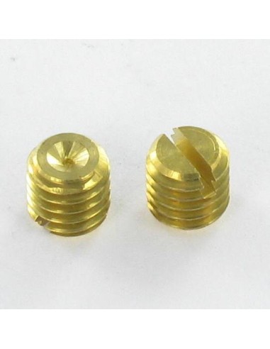 1 x Machine Screw Set Screw Slotted Brass M6X6...