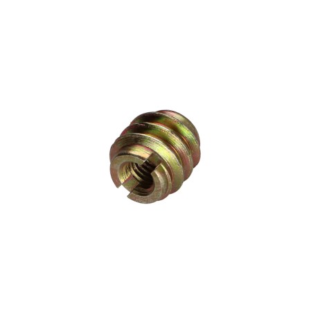 1 x Self Tapping Insert Slotted Yellow Zinc M6 13X13