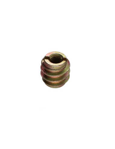 1 x Self Tapping Insert Slotted Yellow Zinc M6...