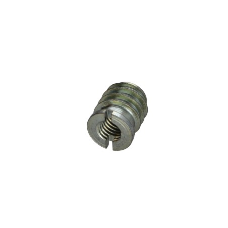1 x Self tapping insert for wood Zinc Plated M8 14X17