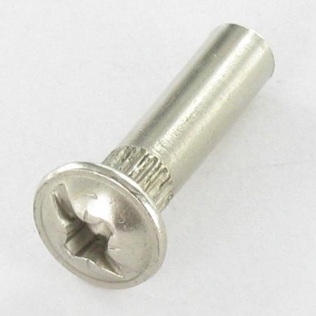 1 x Nut Binder Pozi And Slotted M4X15 5X20 Nickel Plated
