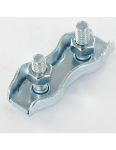 Duplex flat wire rope clip Zinc Plated Wire Rope Of 10 2