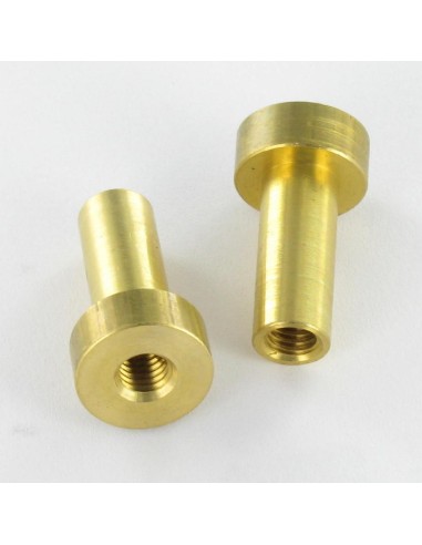 1 x Nut Cylindrical Brass 12X22 Hole And Drill M5