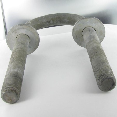 1 x U-Bolt Round bottom 230X100X230 M20+ECR+ROUND Hot Dip Galvanized