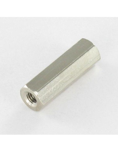 1 x Coupling Nut HEXAGONAL 10X50 M6/50 Zinc Plated