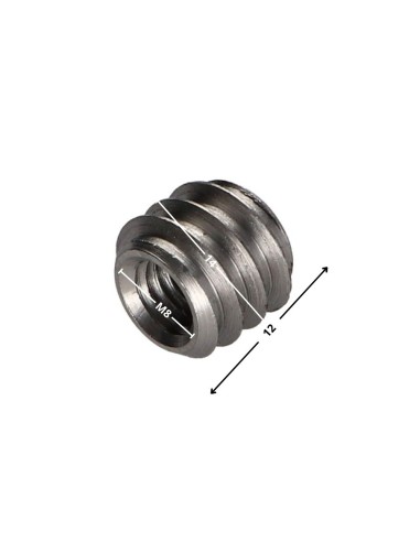 1 x Self Tapping Insert Not Slotted Steel M8 14X12
