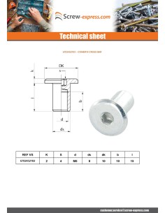 Binder Nuts Flat Head Head Diameter: 15 Diameter Of Body...