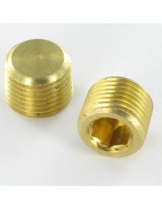 1/8 GAS Length 8 Hexagonal Socket Key 5 Brass R.1101