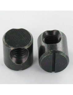 Barrel nut 15X17 M8 CENTER Black Zinc Plated