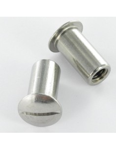 Nut Binder Pan Head Slotted 12.5X25 M8X22 Stainless Steel