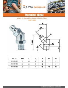 45° angled grease nipple Square M10 Fine Thread Pitch 100... 2