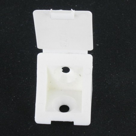 1 x Flange TRIANGLE Plastique 2 Hole White