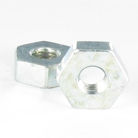1 x Nut Zinc Plated Hexagonal M12 Thickness 10.5 Across Flat 26