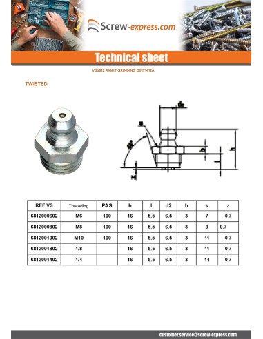 1 x Grease Nipple Straight M10 Pitch 100 Zinc...