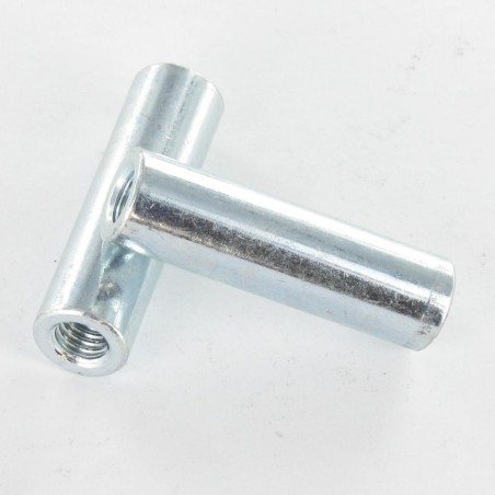 1 x Coupling Nut Cylindrical 10X35 M6 Zinc Plated