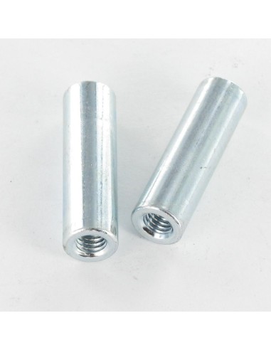 1 x Coupling Nut Cylindrical 10X35 M6 Zinc Plated