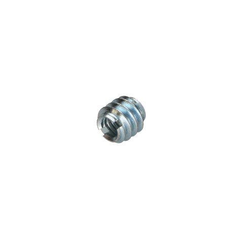 1 x Self Tapping Insert Slotted Zinc Plated M7 Pitch 150 12X12