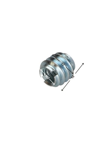1 x Self Tapping Insert Slotted Zinc Plated M7...