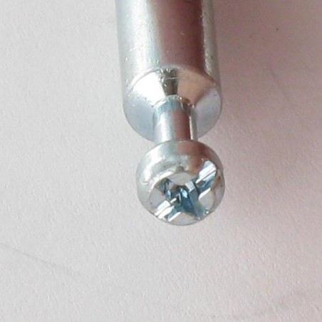 1 x Stud connection Wood 7X39 Zinc Plated