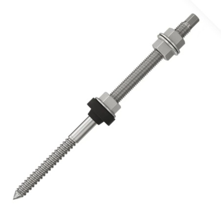 1 x Screws for solar panels STSR Fischer M10X300 Stainless Steel A2