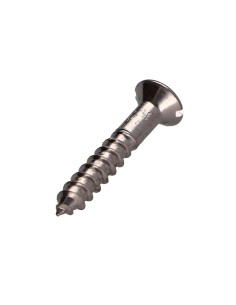 Wood Screw Chrome Plated Brass Countersunk Head Slotted... 2