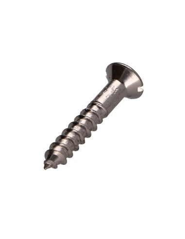 1 x Wood Screw Chrome Plated Brass Countersunk...