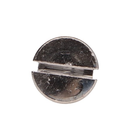 1 x Wood Screw Chrome Plated Brass Countersunk Head Slotted 3.5X12