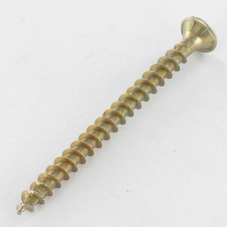 1 x Screw Spax Countersunk Head Pozi PZ2 4X40 Full Thread YELLOX