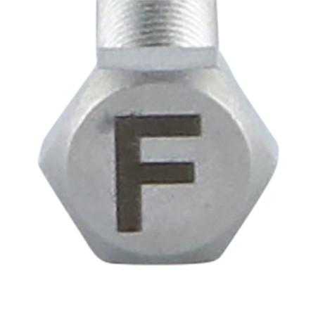 1 x Machine Screw Hexagonal Head 8X35 Stainless Steel A4 with letter engraving "F"