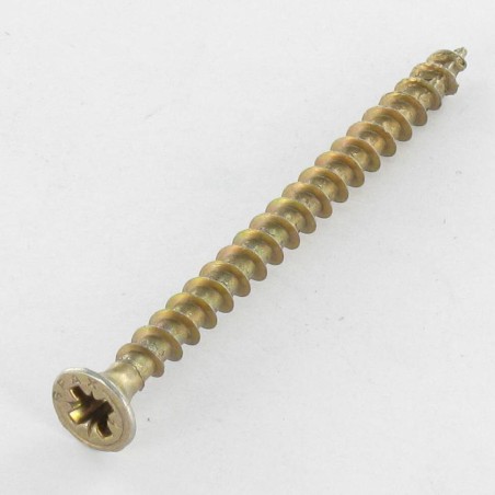1 x Screw Spax Countersunk Head Pozi PZ3 6X80 Full Thread Yellow Zinc