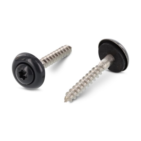 1 x Rsd Csk Woodscrews Bonded Sealing Washer Pan Countersunk Head T20 Stainless Steel A2 Ral7016/Anthracite Grey 4.5X35