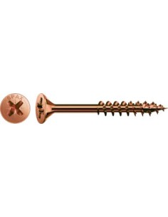 Screw Spax Countersunk Head Pozi PZ2 5X90 Thread Length:...