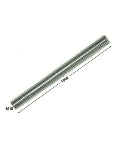 Threaded Rod M10 Length 1 Meter Class 8.8 Hot Dip... 2