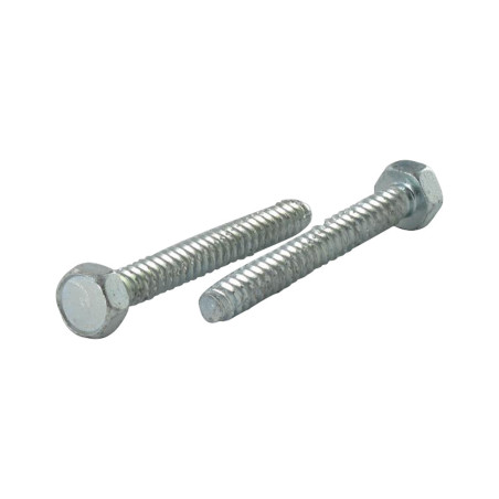 1 x Thread Rolling Screw Self Tapping Screw Hexagonal Head 6.3X100 Stainless Steel A2 Zinc Plated